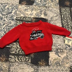 OshKosh Train Sweater-Size 6 months